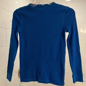 EUC Kids Sz S L/S Waffle Weave Shirt